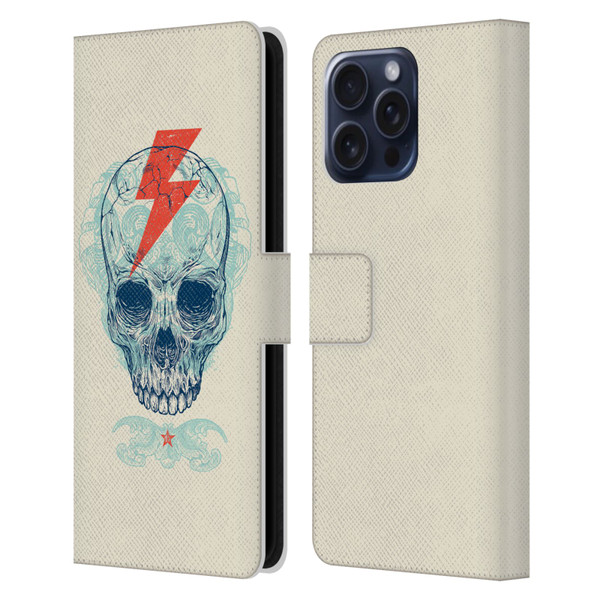 Rachel Caldwell Illustrations Bolt Leather Book Wallet Case Cover For Apple iPhone 16 Pro Max