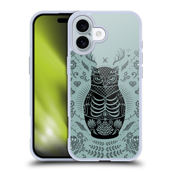 Rachel Caldwell Illustrations Owl Doll Soft Gel Case for Apple iPhone 16