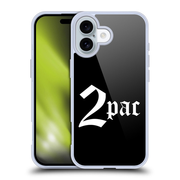 Tupac Shakur Logos Old English Soft Gel Case for Apple iPhone 16