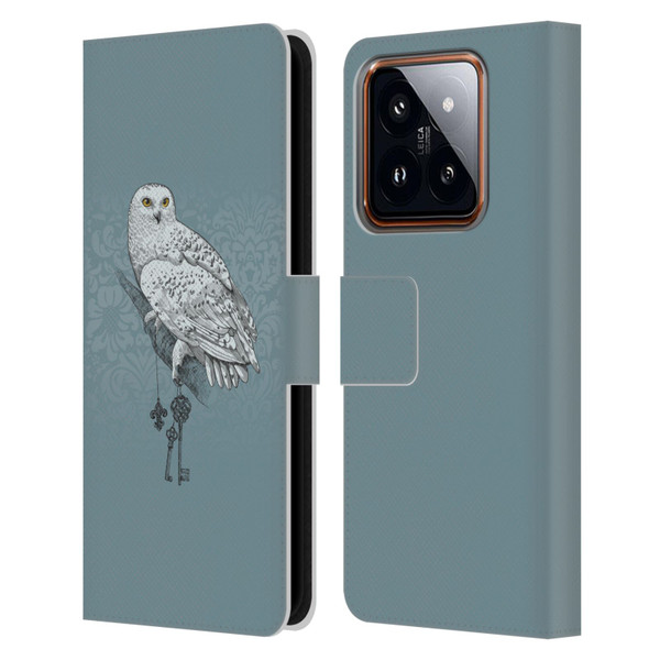 Rachel Caldwell Illustrations Key Holder Leather Book Wallet Case Cover For Xiaomi 14