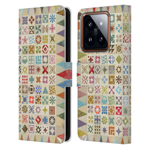 Rachel Caldwell Patterns Jane Leather Book Wallet Case Cover For Xiaomi 14