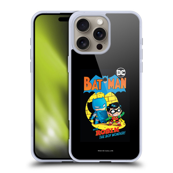 Super Friends DC Comics Toddlers Comic Covers Batman And Robin Soft Gel Case for Apple iPhone 16 Pro Max