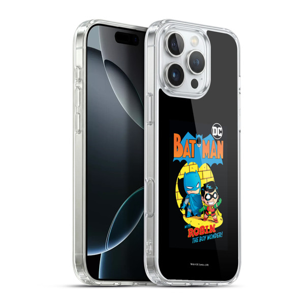 Super Friends DC Comics Toddlers Comic Covers Batman And Robin Soft Gel Case for Apple iPhone 16 Pro Max & MagSafe