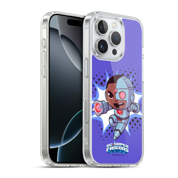 Super Friends DC Comics Toddlers 1 Cyborg Soft Gel Case for Apple iPhone 16 Pro & MagSafe