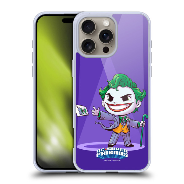 Super Friends DC Comics Toddlers 2 Joker Soft Gel Case for Apple iPhone 16 Pro Max