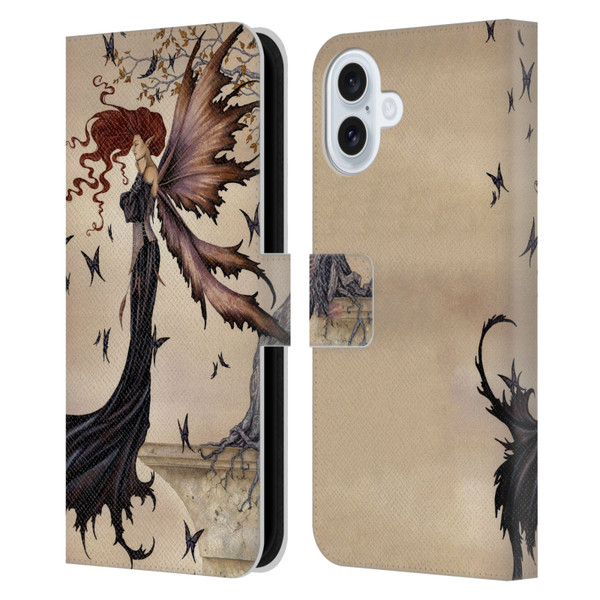Amy Brown Folklore Mystique Leather Book Wallet Case Cover For Apple iPhone 16 Plus