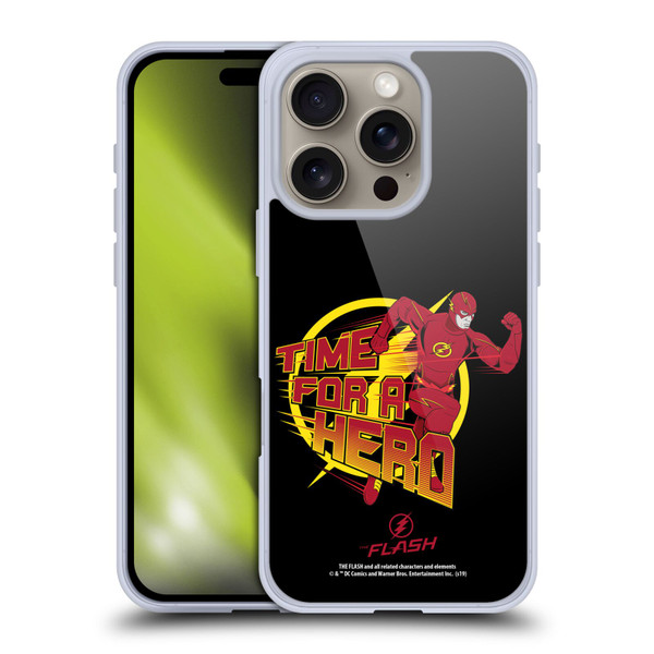 The Flash TV Series Graphics Barry Hero Soft Gel Case for Apple iPhone 16 Pro
