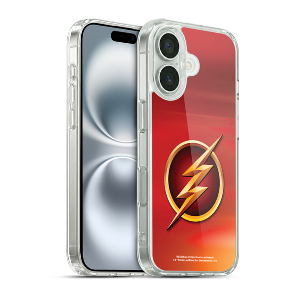 The Flash TV Series Logos Red Soft Gel Case for Apple iPhone 16 & MagSafe