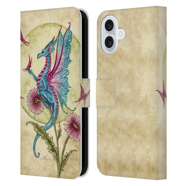 Amy Brown Mythical Butterfly Daydream Leather Book Wallet Case Cover For Apple iPhone 16 Plus
