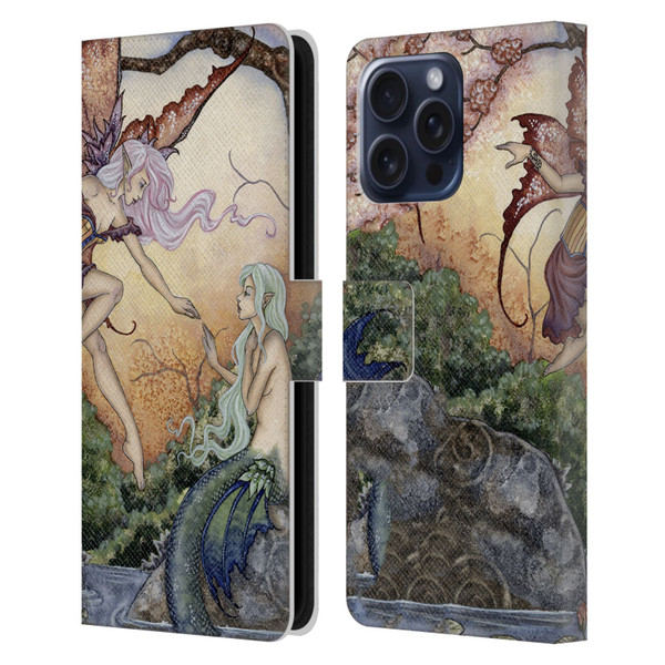 Amy Brown Pixies The Introduction Leather Book Wallet Case Cover For Apple iPhone 16 Pro Max