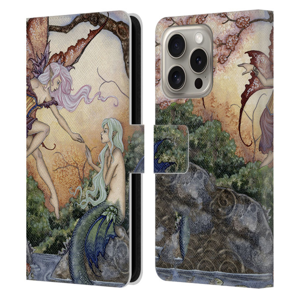 Amy Brown Pixies The Introduction Leather Book Wallet Case Cover For Apple iPhone 16 Pro