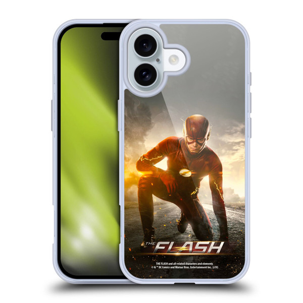 The Flash TV Series Poster Barry Kneel Pose Soft Gel Case for Apple iPhone 16