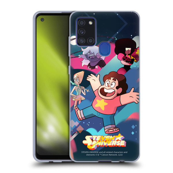 Steven Universe Graphics Characters Soft Gel Case for Samsung Galaxy A21s (2020)