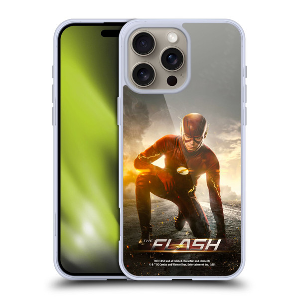 The Flash TV Series Poster Barry Kneel Pose Soft Gel Case for Apple iPhone 16 Pro Max