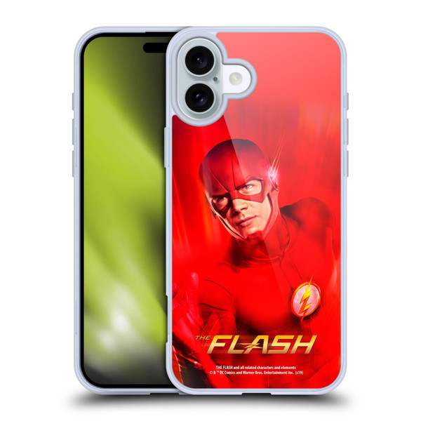 The Flash TV Series Poster Barry Red Soft Gel Case for Apple iPhone 16 Plus