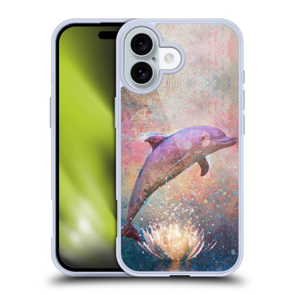 Jena DellaGrottaglia Animals Dolphin Soft Gel Case for Apple iPhone 16