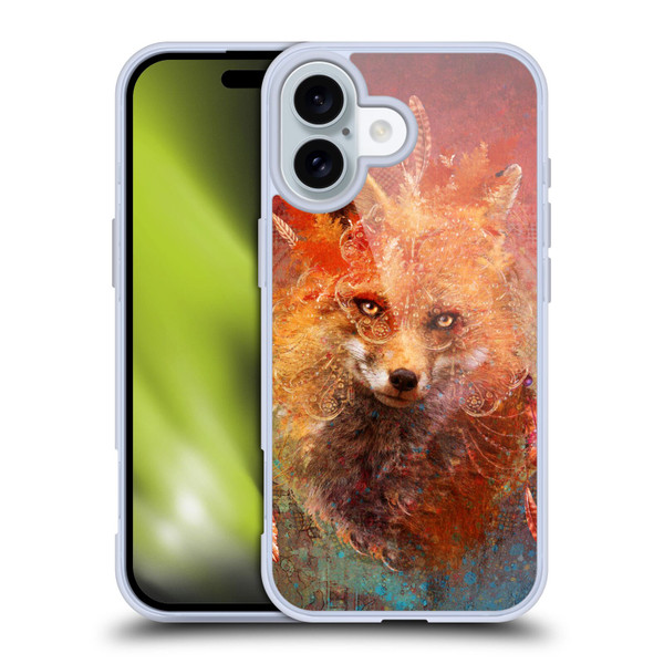 Jena DellaGrottaglia Animals Fox Soft Gel Case for Apple iPhone 16 & MagSafe