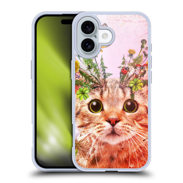 Jena DellaGrottaglia Animals Kitty Soft Gel Case for Apple iPhone 16 & MagSafe