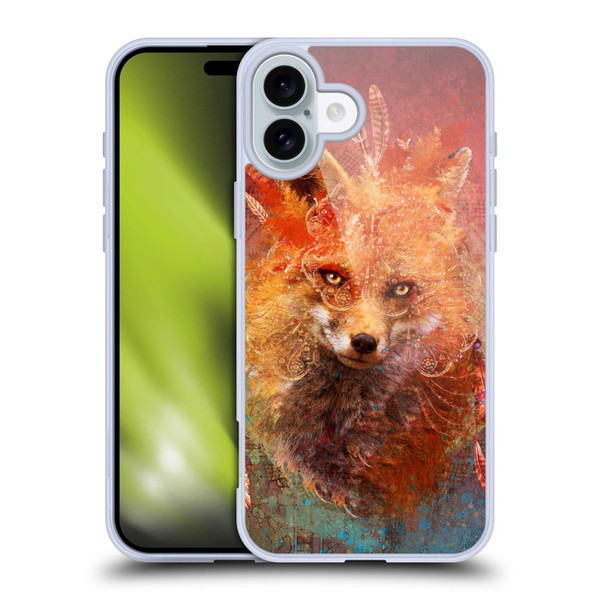 Jena DellaGrottaglia Animals Fox Soft Gel Case for Apple iPhone 16 Plus & MagSafe