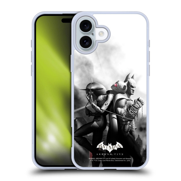 Batman Arkham City Key Art Catwoman Soft Gel Case for Apple iPhone 16 Plus