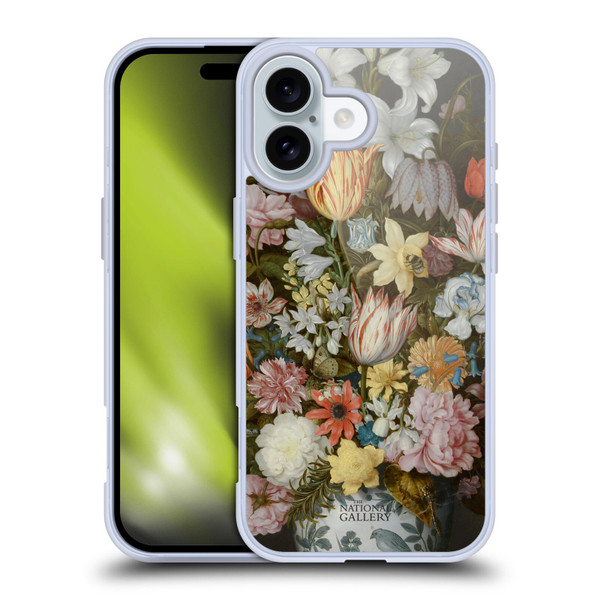 The National Gallery Art A Still Life Of Flowers In A Wan-Li Vase Soft Gel Case for Apple iPhone 16