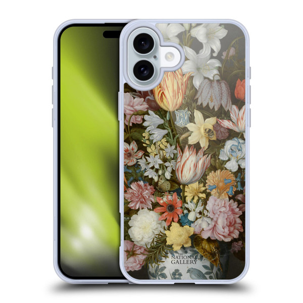 The National Gallery Art A Still Life Of Flowers In A Wan-Li Vase Soft Gel Case for Apple iPhone 16 Plus