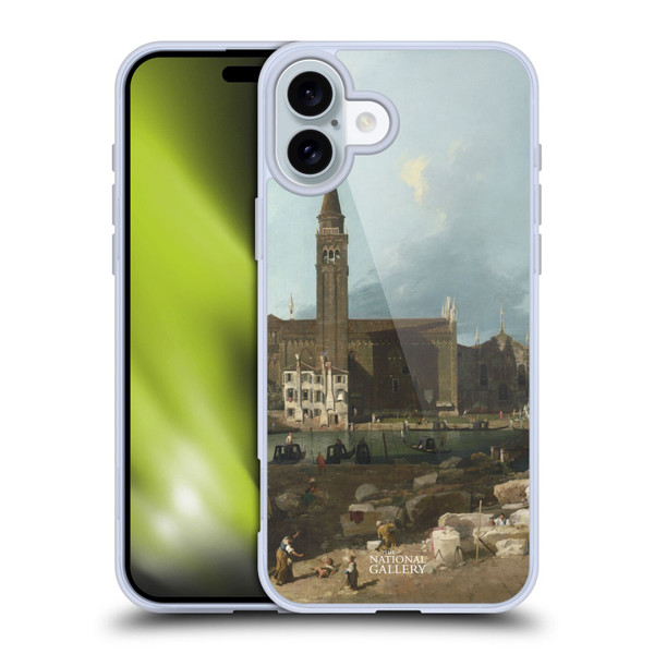 The National Gallery Nature The Stonemason's Yard Soft Gel Case for Apple iPhone 16 Plus