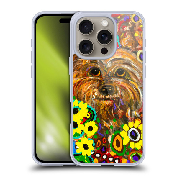 Mad Dog Art Gallery Dogs 2 Yorkie Soft Gel Case for Apple iPhone 16 Pro