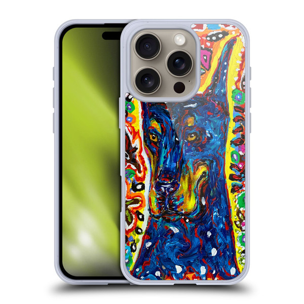 Mad Dog Art Gallery Dog 5 Doberman Soft Gel Case for Apple iPhone 16 Pro