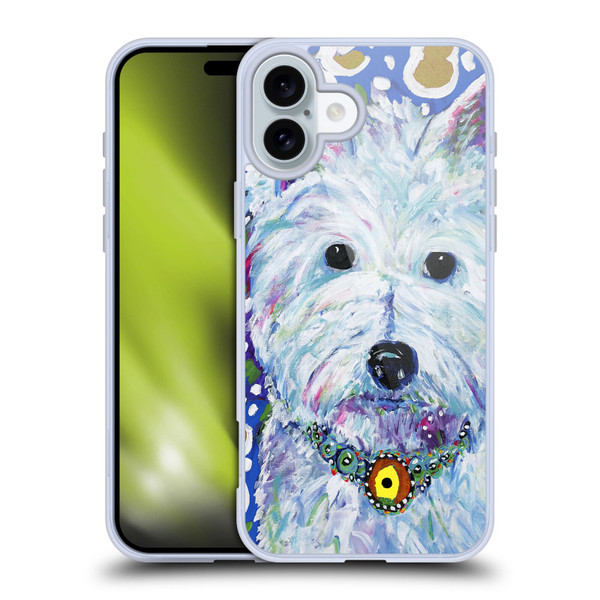 Mad Dog Art Gallery Dogs Westie Soft Gel Case for Apple iPhone 16 Plus
