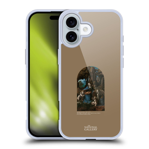 The National Gallery Religious & Mythological The Virgin Of The Rocks Soft Gel Case for Apple iPhone 16