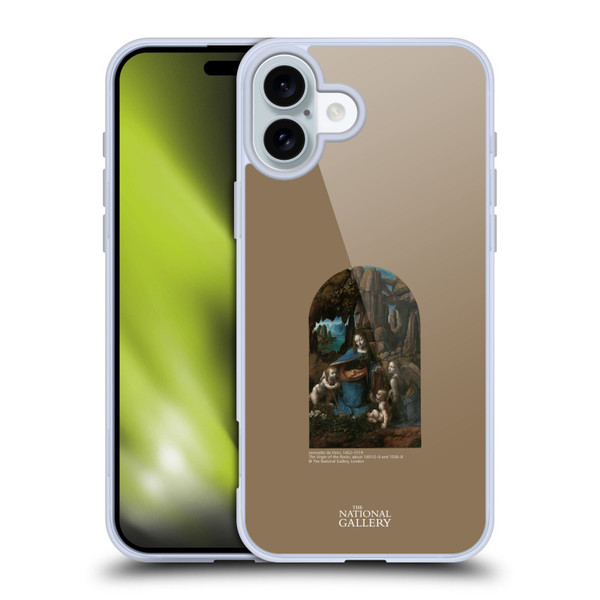 The National Gallery Religious & Mythological The Virgin Of The Rocks Soft Gel Case for Apple iPhone 16 Plus