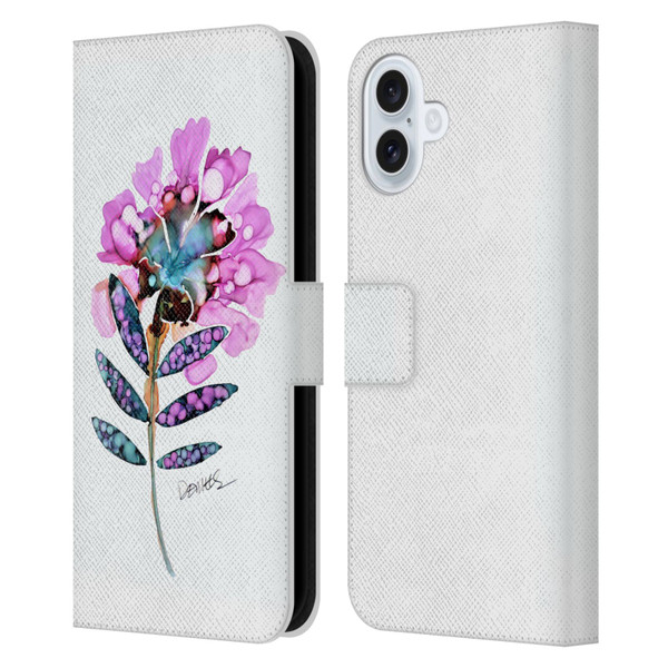 Sylvie Demers Nature Fleur Leather Book Wallet Case Cover For Apple iPhone 16 Plus