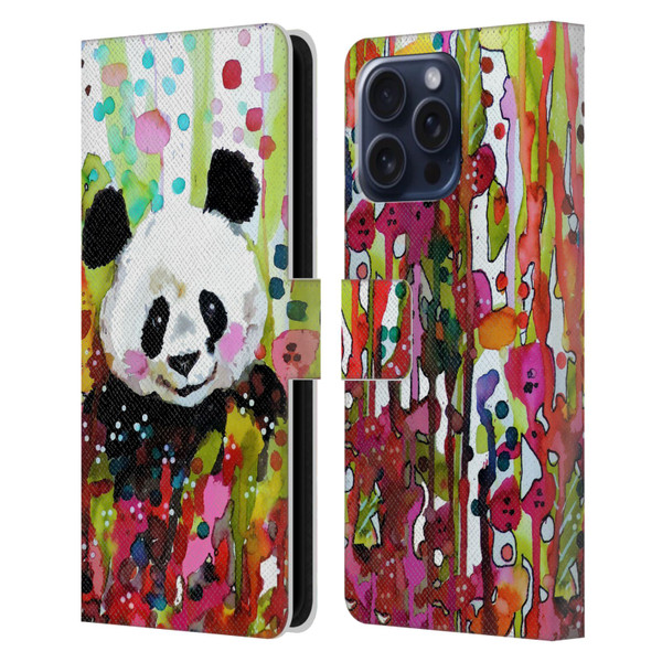 Sylvie Demers Nature Panda Leather Book Wallet Case Cover For Apple iPhone 16 Pro Max
