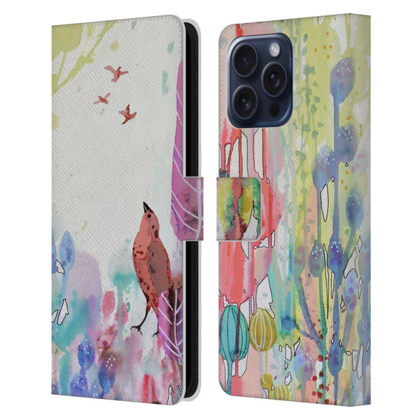 Sylvie Demers Nature Wings Leather Book Wallet Case Cover For Apple iPhone 16 Pro Max