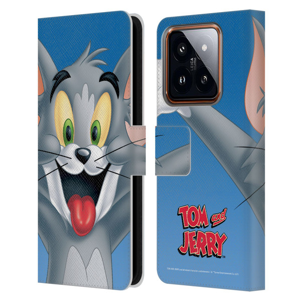 Tom and Jerry Full Face Tom Leather Book Wallet Case Cover For Xiaomi 14