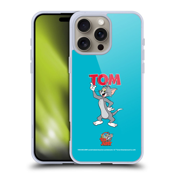 Tom and Jerry Characters Tom Soft Gel Case for Apple iPhone 16 Pro Max
