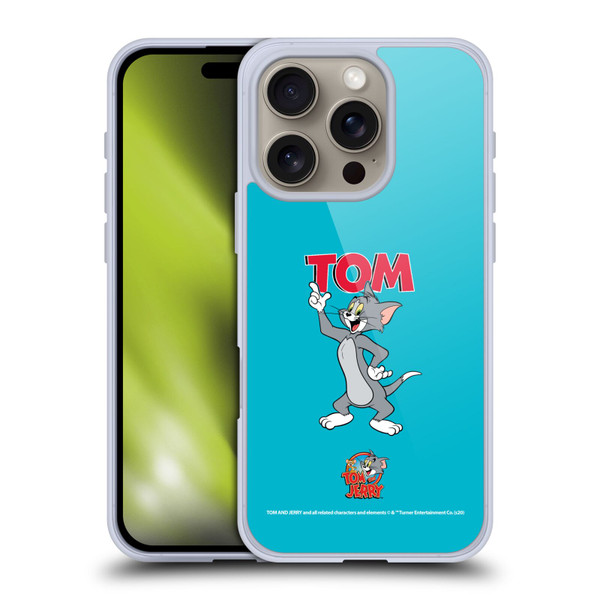 Tom and Jerry Characters Tom Soft Gel Case for Apple iPhone 16 Pro