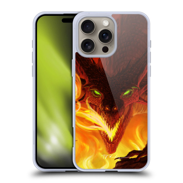 Piya Wannachaiwong Dragons Of Fire Glare Soft Gel Case for Apple iPhone 16 Pro Max