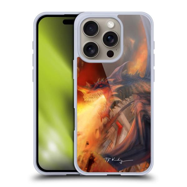 Piya Wannachaiwong Dragons Of Fire Blast Soft Gel Case for Apple iPhone 16 Pro