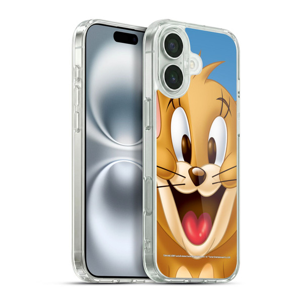 Tom and Jerry Full Face Jerry Soft Gel Case for Apple iPhone 16 Plus & MagSafe