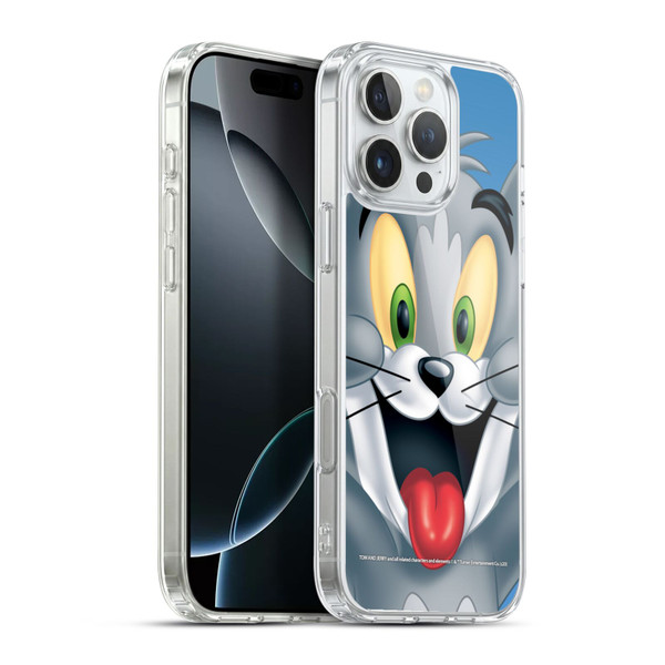 Tom and Jerry Full Face Tom Soft Gel Case for Apple iPhone 16 Pro Max & MagSafe