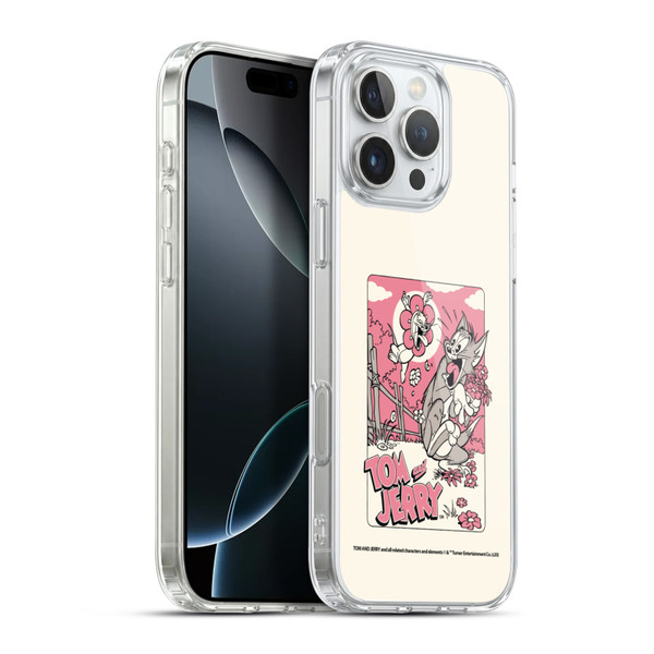 Tom and Jerry Illustration Scary Flower Soft Gel Case for Apple iPhone 16 Pro Max & MagSafe