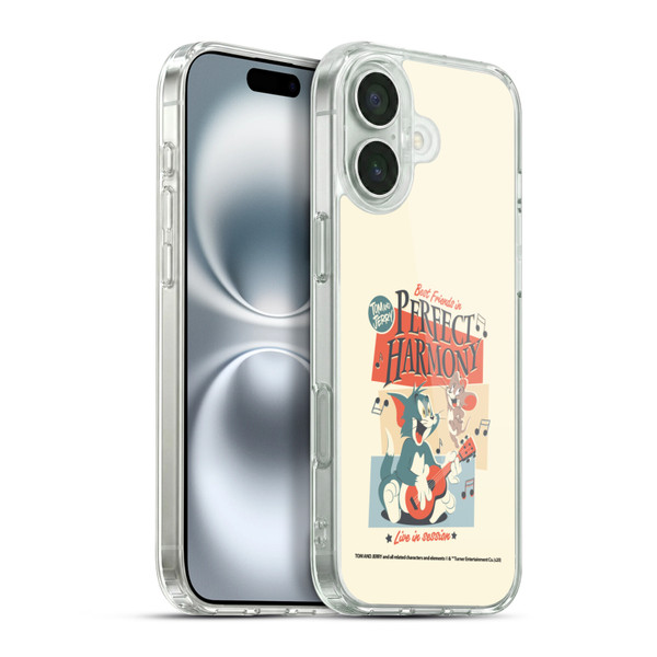 Tom and Jerry Retro Perfect Harmony Soft Gel Case for Apple iPhone 16 Plus & MagSafe