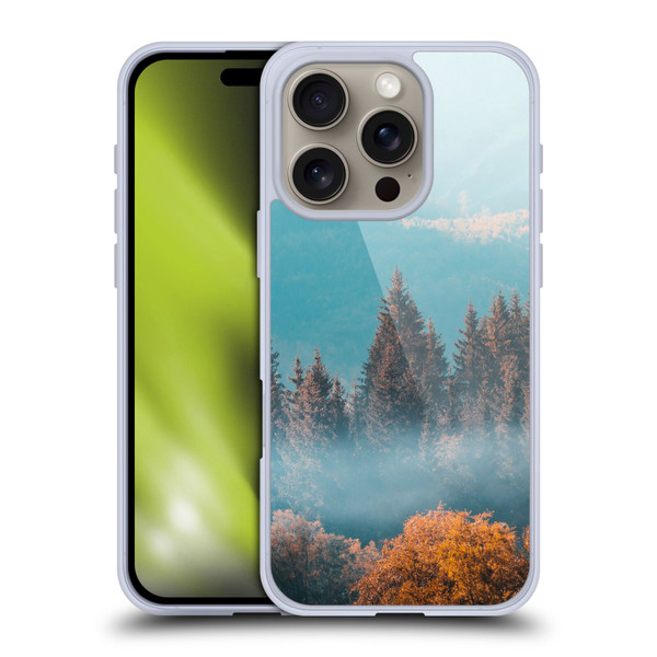 Patrik Lovrin Magical Foggy Landscape Autumn Forest Soft Gel Case for Apple iPhone 16 Pro