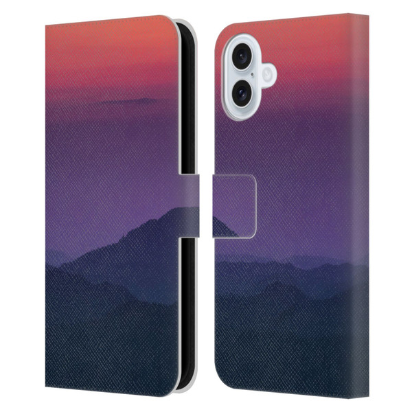 Patrik Lovrin Magical Sunsets Layers Leather Book Wallet Case Cover For Apple iPhone 16 Plus