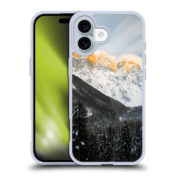 Patrik Lovrin Magical Sunsets Last Light On Slovenian Alps Soft Gel Case for Apple iPhone 16