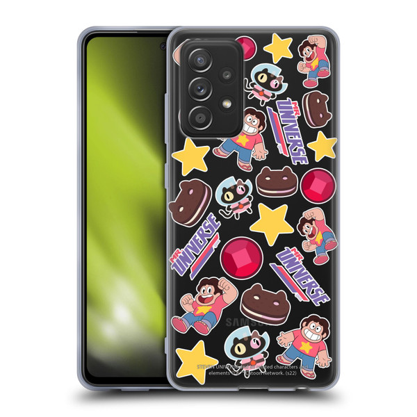 Steven Universe Graphics Icons Soft Gel Case for Samsung Galaxy A52 / A52s / 5G (2021)