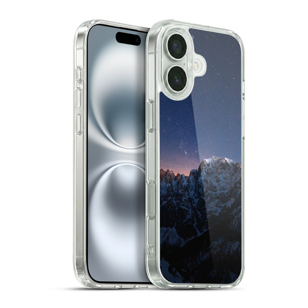Patrik Lovrin Night Sky Stars Above Mountains Soft Gel Case for Apple iPhone 16 Plus & MagSafe