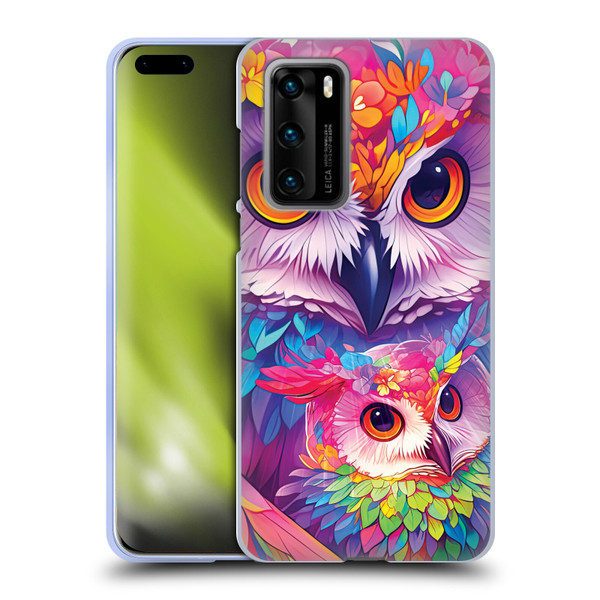 Michael David Ward Animals Owl Love You Forever Soft Gel Case for Huawei P40 5G